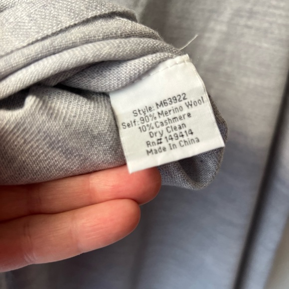 Johnny Was Lightweight Wool & Cashmere-Blend Poncho O/S - Picture 6 of 7